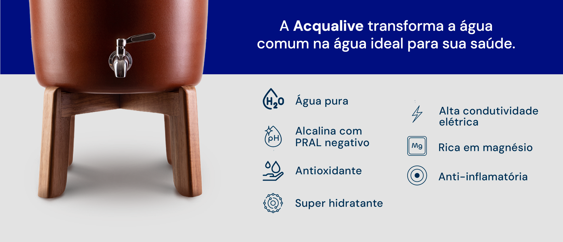 Descrição visual do purificador Acqualive Terracota 4